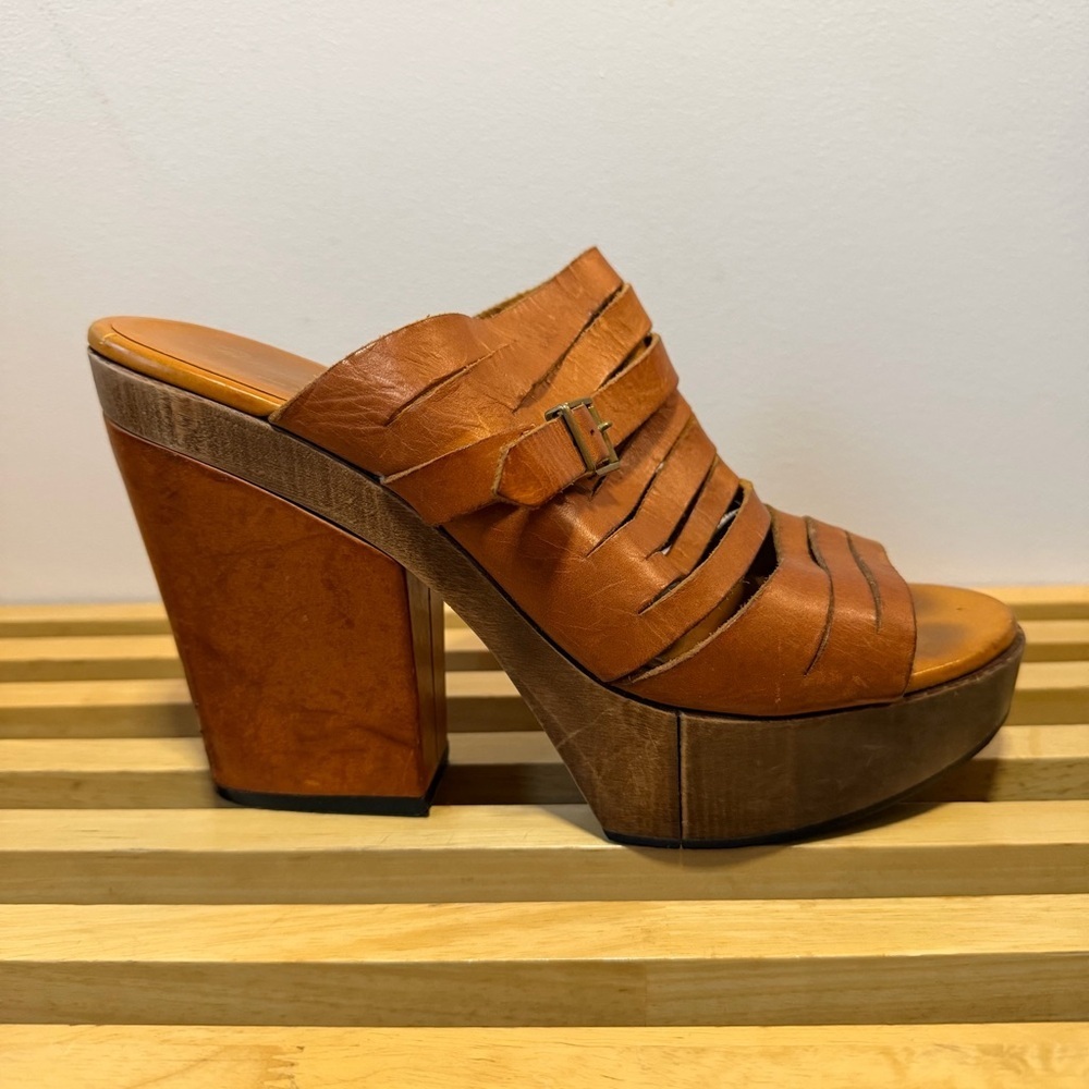 Robert Clergerie Brown Platform Sandals Size EU 39